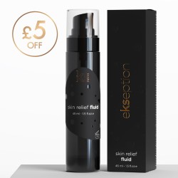 Skin relief fluid 45ml glass bottle